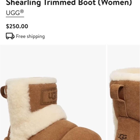 Brand new UGG Gorgeous Chillapeak genuine shearling Trimmed boot - Picture 7 of 9